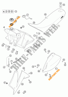 DEPOSITO / ASIENTO para KTM 660 SMC 2004