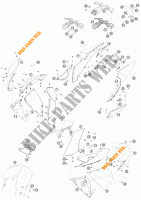 PLASTICOS para KTM 1190 RC8 ORANGE 2010