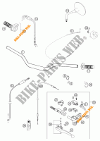 MANILLAR / MANDOS para KTM 640 LC4 SUPERMOTO BLACK 2005