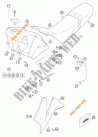 DEPOSITO / ASIENTO para KTM 640 LC4 SUPERMOTO BLACK 2005