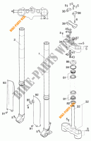 HORQUILLA / TIJA DIRECCION para KTM 640 LC4-E SUPERMOTO 2000