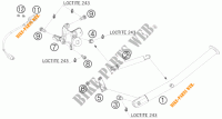 CABALLETE LATERAL / CENTRAL para KTM 690 SUPERMOTO ORANGE 2007