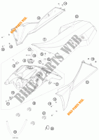 DEPOSITO / ASIENTO para KTM 525 XC ATV 2008