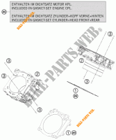 CILINDRO para KTM 1190 RC8 R LIMITED EDITION AKRAPOVIC 2009