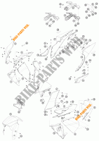 PLASTICOS para KTM 1190 RC8 R LIMITED EDITION AKRAPOVIC 2009