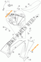 DEPOSITO / ASIENTO para KTM 525 XC-W 2007