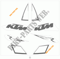 PEGATINAS para KTM 1190 RC8 R TNT EDITION 2009