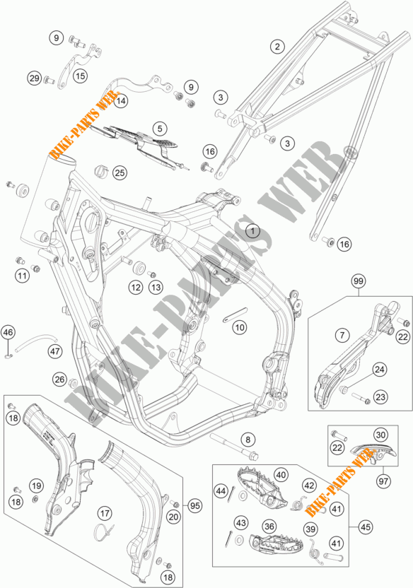 BASTIDOR para KTM 300 XC-W 2018