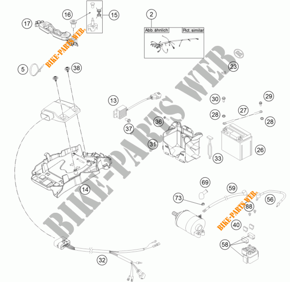 INSTALACION ELECTRICA para KTM 300 XC-W 2014