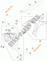 DEPOSITO / ASIENTO para KTM 150 XC 2012