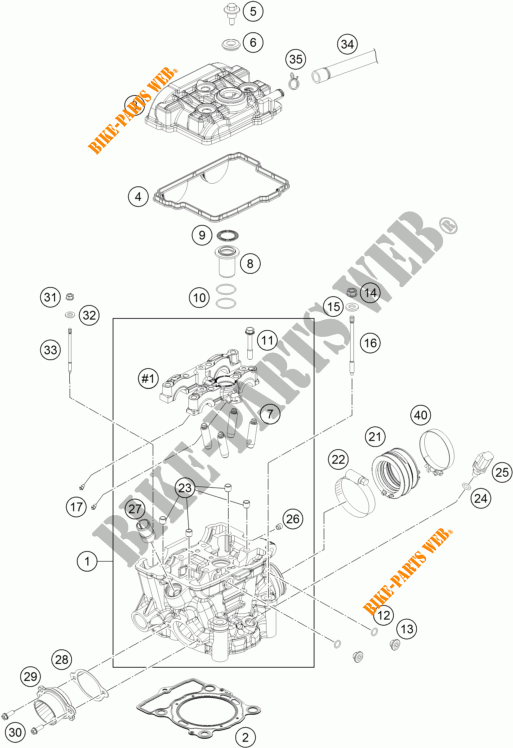 CULATA para KTM 250 XC-F 2015