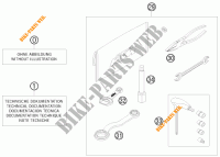 HERRAMIENTAS / MANUAL / OPCIONES para KTM 450 XC-W CHAMPION EDITION 2010