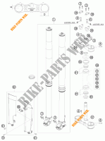 HORQUILLA / TIJA DIRECCION para KTM 450 XC-W CHAMPION EDITION 2010