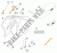 DEPOSITO / ASIENTO para KTM 450 MXC-G RACING 2004