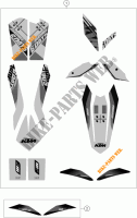 PEGATINAS para KTM 350 XCF-W SIX DAYS 2014