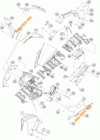 PLASTICOS para KTM RC 390 CUP USA 2015