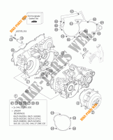 CARTERES CIGÜEÑAL para KTM 250 XC 2007