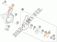 BOMBA DE AGUA para KTM RC 390 WHITE ABS 2017