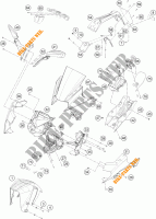 PLASTICOS para KTM RC 390 WHITE ABS 2017
