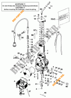 CARBURADOR para KTM 620 EGS 37KW 20LT ROT 1997