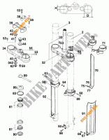 HORQUILLA / TIJA DIRECCION para KTM 620 EGS 37KW 20LT ROT 1997