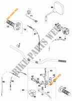MANILLAR / MANDOS para KTM 620 EGS 37KW 20LT ROT 1997