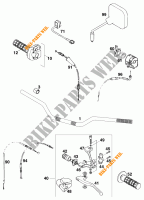 MANILLAR / MANDOS para KTM 620 COMPETITION LIMITED 20KW 1997
