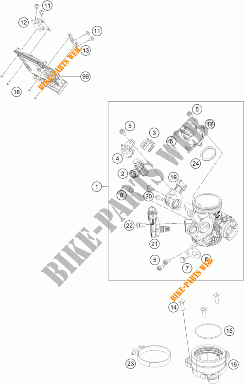 INYECCION para KTM RC 390 WHITE ABS 2016