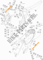 DEPOSITO / ASIENTO para KTM 450 RALLY FACTORY REPLICA 2016
