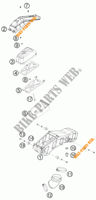 FILTRO DEL AIRE para KTM 450 RALLY FACTORY REPLICA 2011