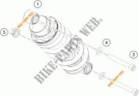 AMORTIGUADOR para KTM RC 390 WHITE ABS 2015