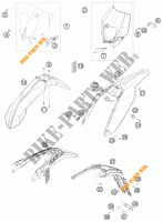 PLASTICOS para KTM 530 EXC 2009