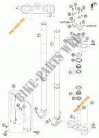 HORQUILLA / TIJA DIRECCION para KTM 525 EXC RACING SIX DAYS 2003
