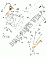 DEPOSITO / ASIENTO para KTM 525 EXC-G RACING 2003