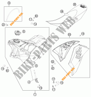 DEPOSITO / ASIENTO para KTM 250 EXC-F FACTORY EDITION 2011