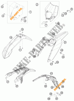 PLASTICOS para KTM 250 EXC-F FACTORY EDITION 2011