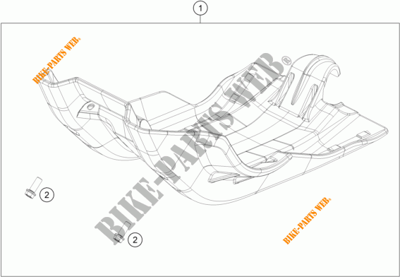 PROTECCIÓN MOTOR para KTM 250 EXC-F SIX DAYS 2017