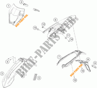 PLASTICOS para KTM 250 EXC-F 2017