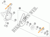 BOMBA DE AGUA para KTM RC 250 WHITE ABS 2016