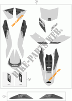 PEGATINAS para KTM 125 EXC SIX-DAYS 2016