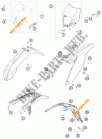 PLASTICOS para KTM 125 EXC SIX-DAYS 2010