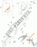 PLASTICOS para KTM 125 EXC 2015