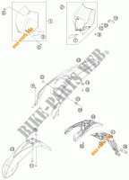 PLASTICOS para KTM 125 EXC 2013