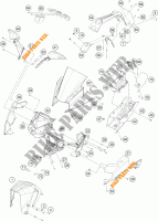 PLASTICOS para KTM RC 250 WHITE ABS 2015