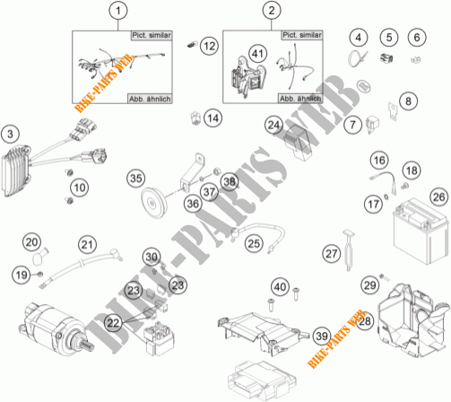 INSTALACION ELECTRICA para KTM 450 EXC FACTORY EDITION 2015