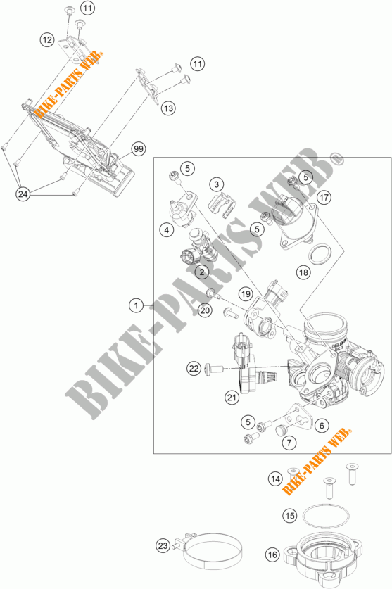 INYECCION para KTM RC 200 BLACK NON ABS 2015
