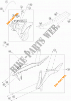 DEPOSITO / ASIENTO para KTM 350 EXC-F 2019