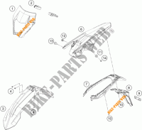 PLASTICOS para KTM 350 EXC-F 2018