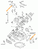 CULATA para KTM 250 EXC RACING 2001