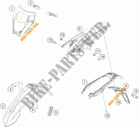 PLASTICOS para KTM 250 EXC 2017